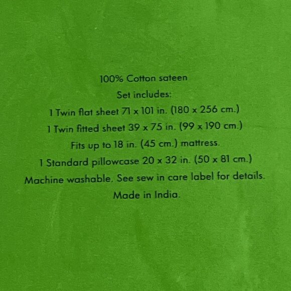 Kate Spade Twin Sheet Set Light Pale Gray Cotton Sateen Classic Neutral - Picture 6 of 8